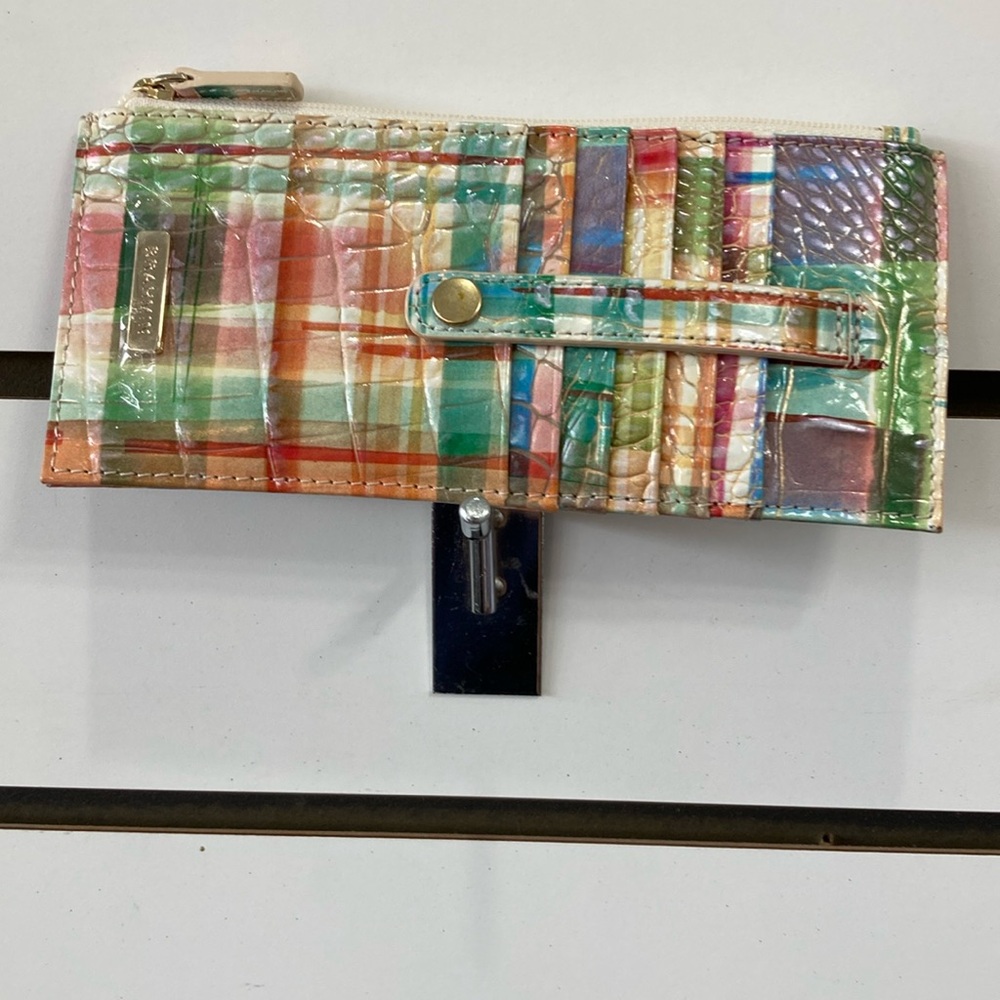 Brahmin Duxbury Sweet Tea Ombré Melbourne Leather Credit Card Wallet.